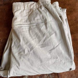 American Eagle high rise beige pants